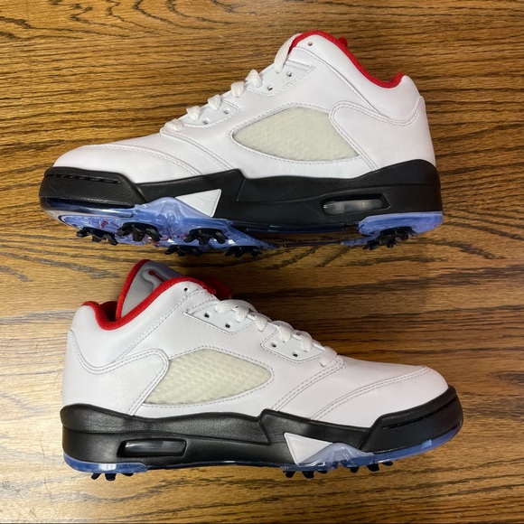 NEW Nike Men\'s SIZE 7 Air Jordan V 5 Low Golf Fire Red White Black Athletic main image 8